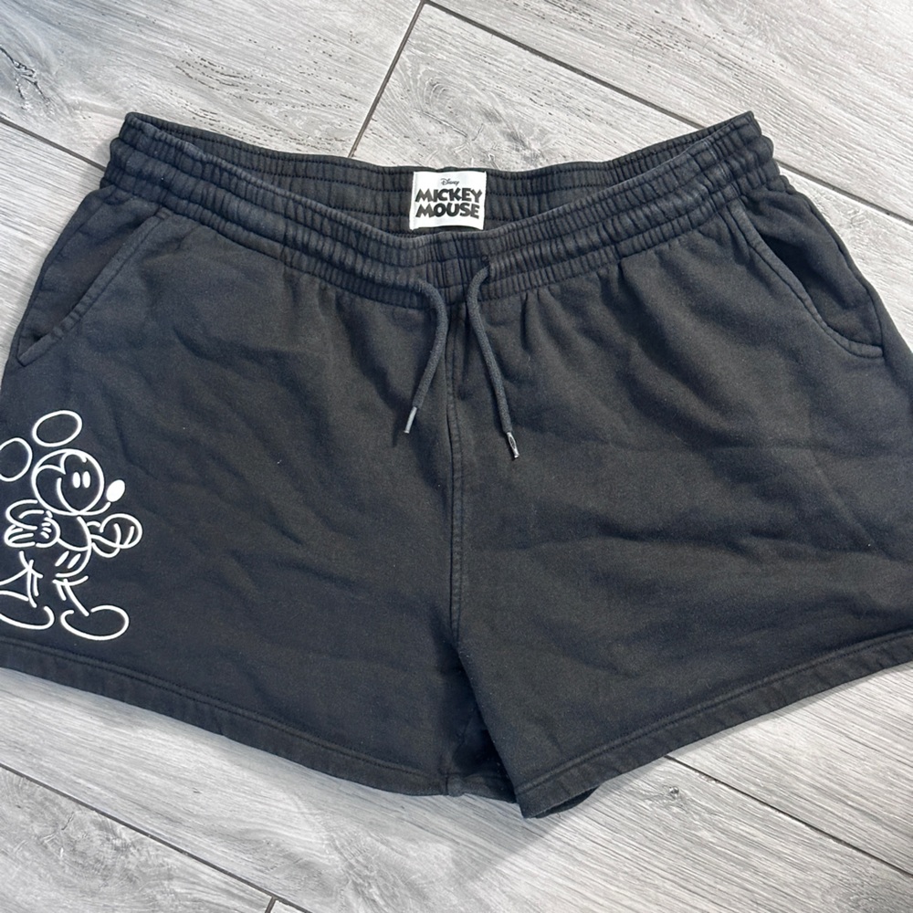 Mickey and Friends Disney Mickey Mouse Black Drawstring Shorts XL